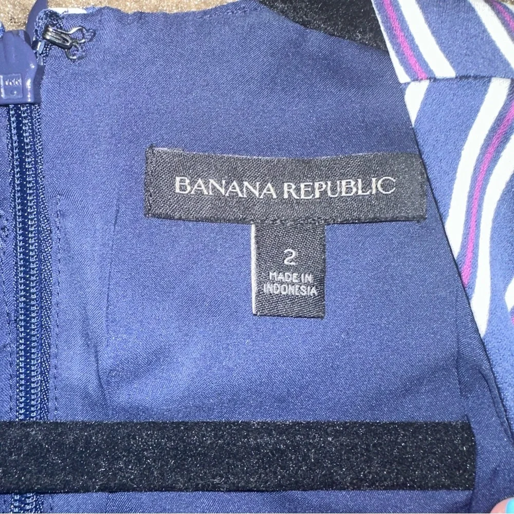 BANANA REPUBLIC - STRIPED V NECK SLEEVELESS JUMPSUIT - Picture 6 of 6